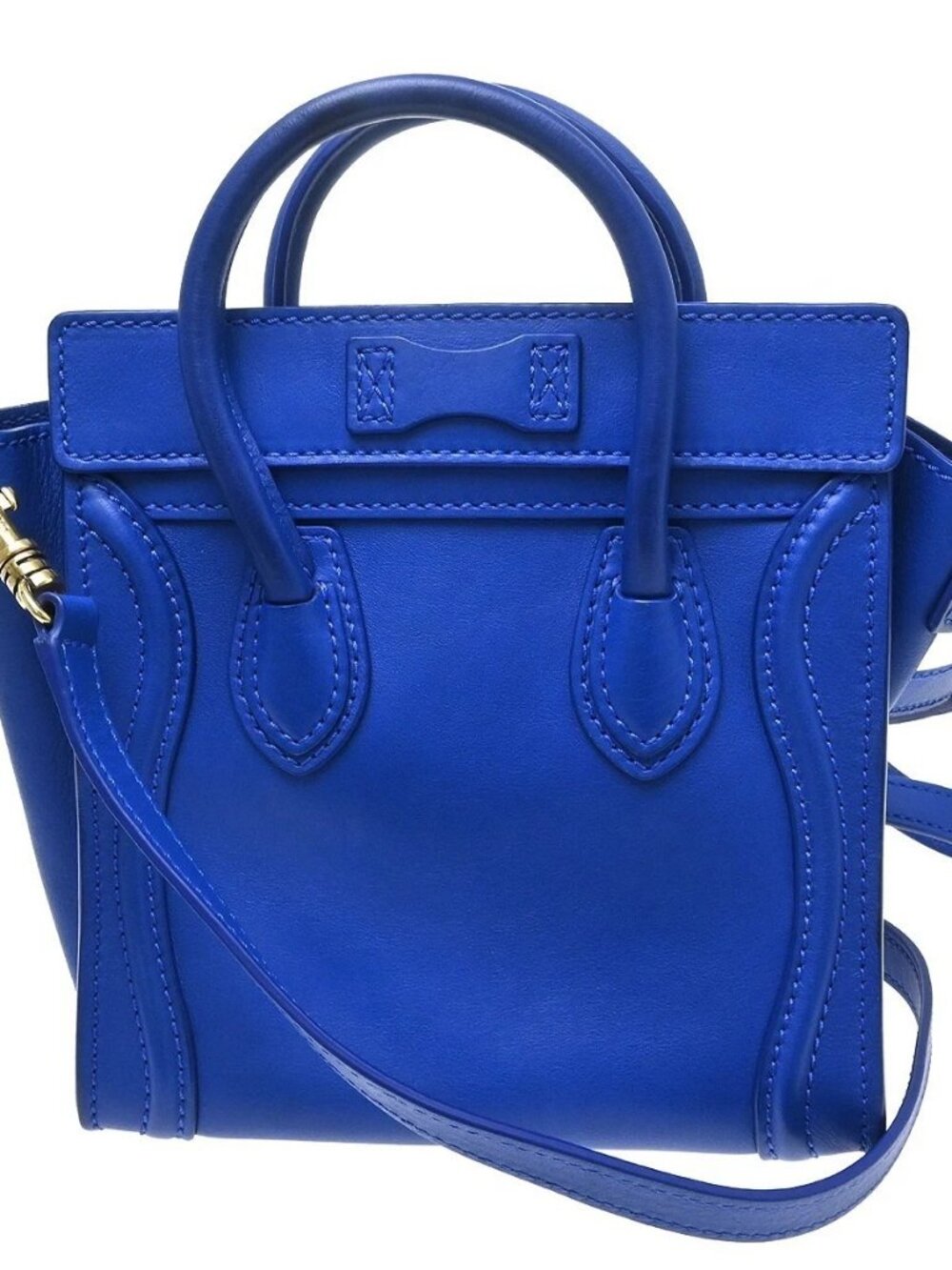 Best08 Celine Blue Nano Luggage 2way Tote Bag F-SA-0152 F-UP-0152 NQ11476